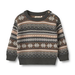 Wheat Knit Pullover Knud - Raven